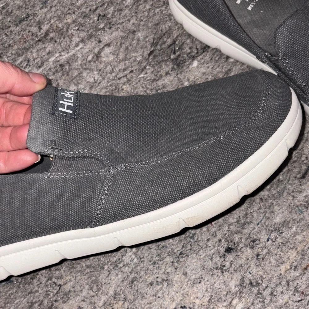 Huk Charcoal Slip-On Loafers - Picture 4 of 9